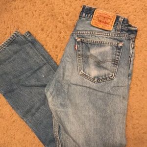 Vtg 90s mens work jeans button fly 32x31 F2